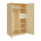 Q 26-100 skříň šatní, 2-dvéřová, 1000x600x1800mm, bříza irská